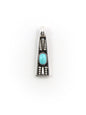 Pendentif Grec en zamak émaillé PETIT – 6,45 x 17,6 mm – Ø 2,3 mm - Solyluna Macramé