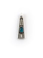 Pendentif Grec en zamak émaillé PETIT – 6,45 x 17,6 mm – Ø 2,3 mm - Solyluna Macramé