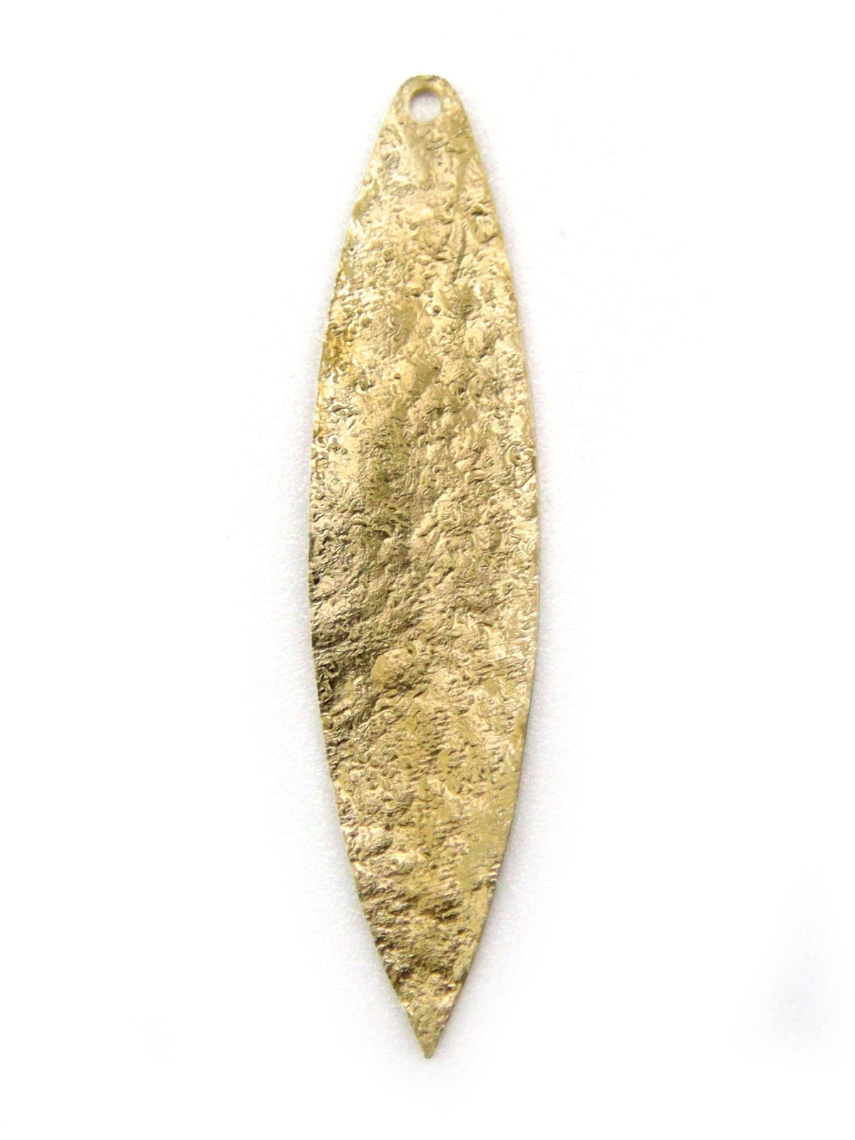Pendentif Navette Martelée - Solyluna Macramé