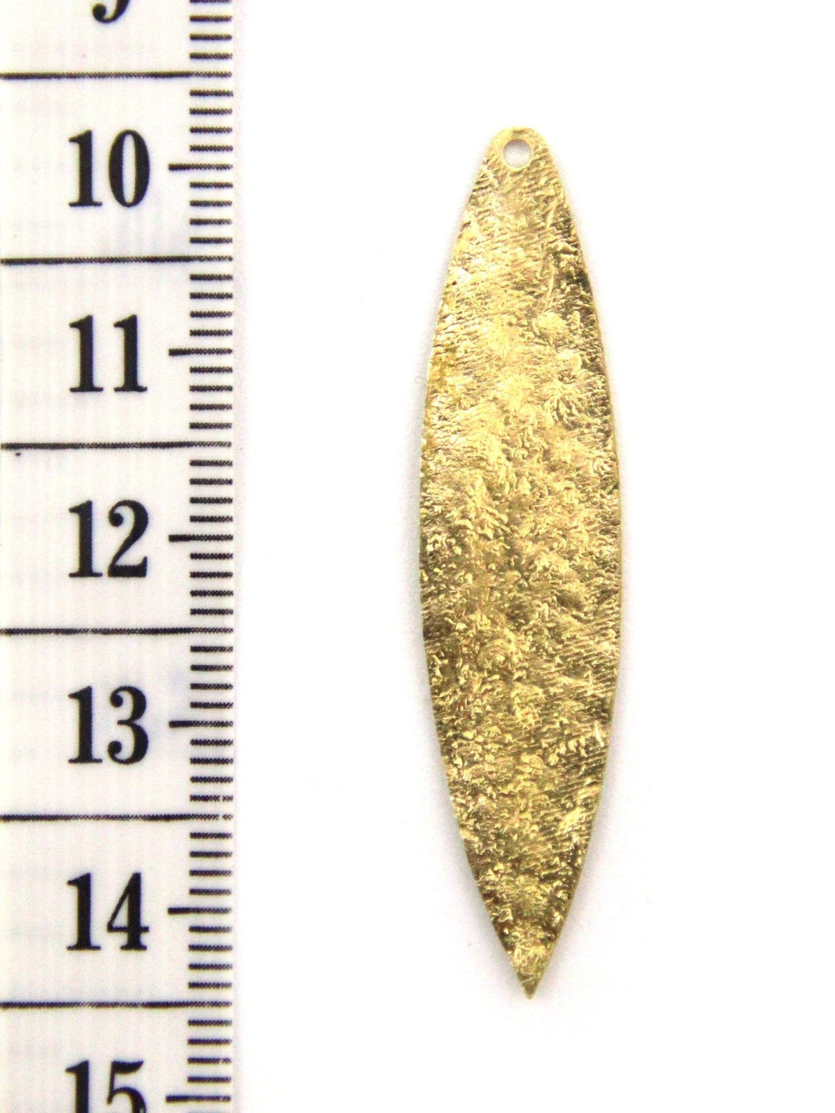 Pendentif Navette Martelée - Solyluna Macramé