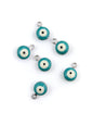 Pendentif œil en métal émaillé – Zamak – 6,5 mm (6 pièces) - Solyluna Macramé