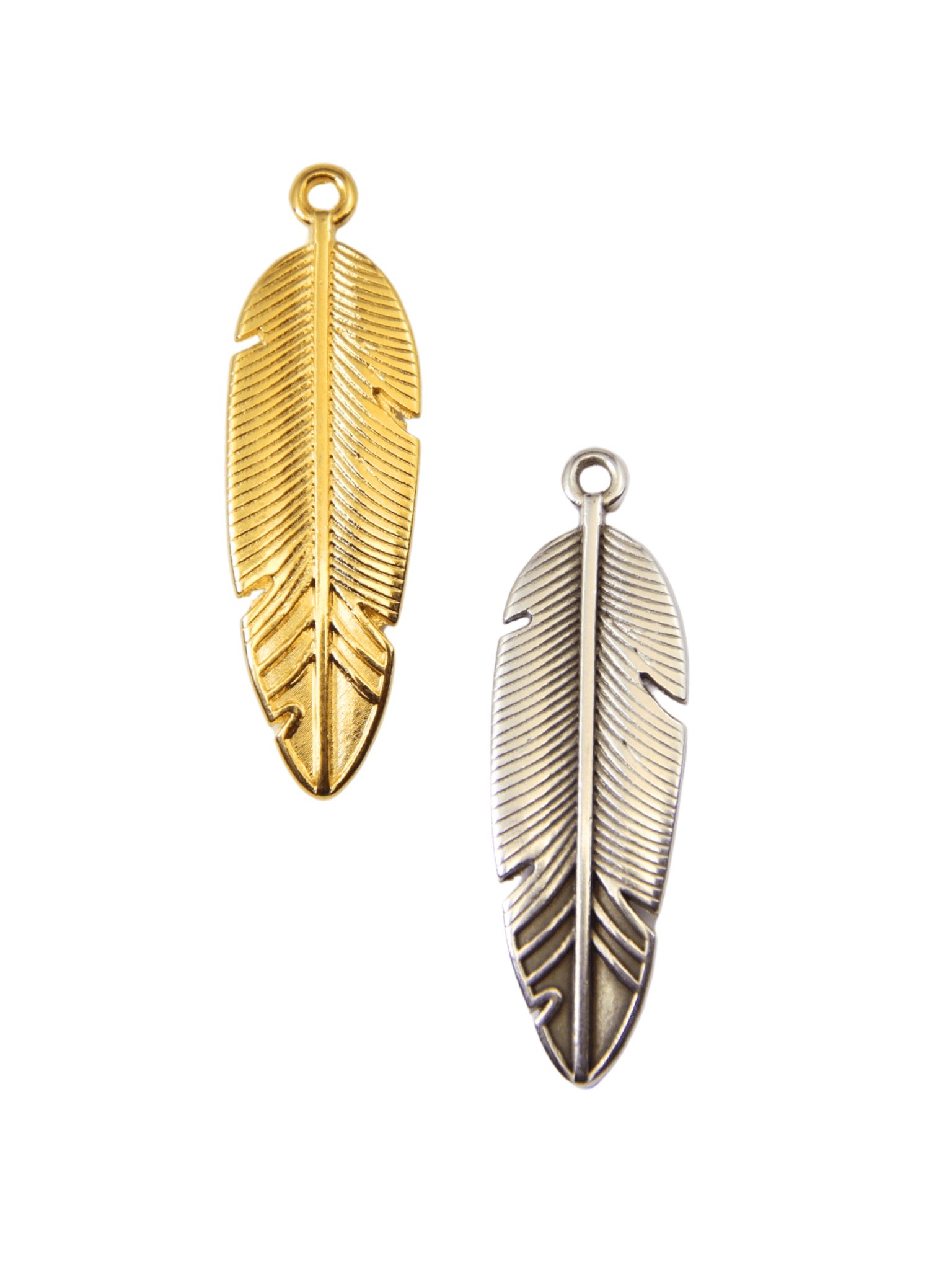 Pendentif Plume - Solyluna Macramé