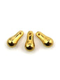 Pendentif poire en zamak 5x10 mm Ø1 mm – Lot de 3 - Solyluna Macramé
