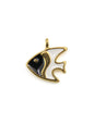 Pendentif poisson en zamak émaillé - Solyluna Macramé