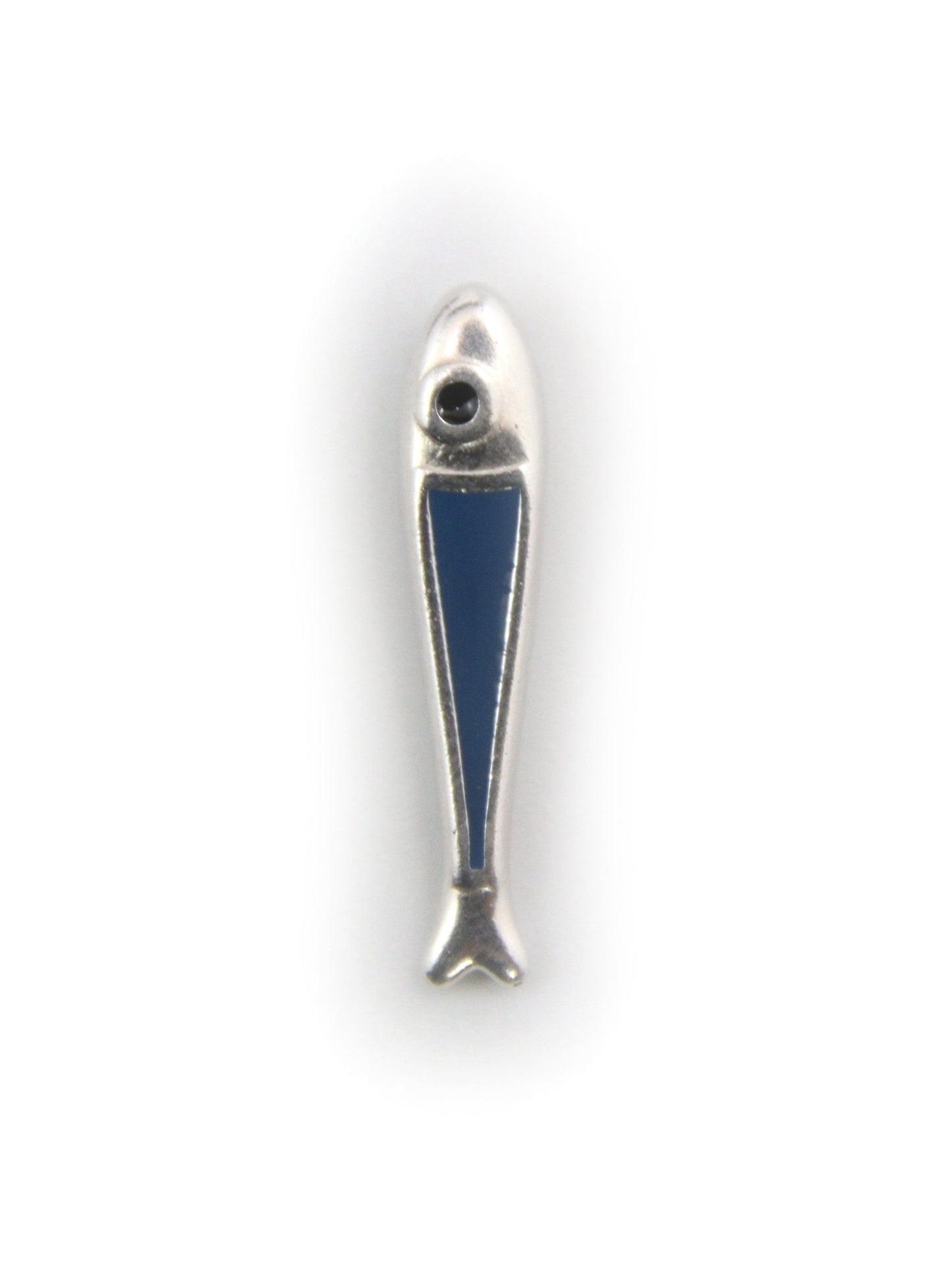 Pendentif poisson long en zamak émaillé - Solyluna Macramé