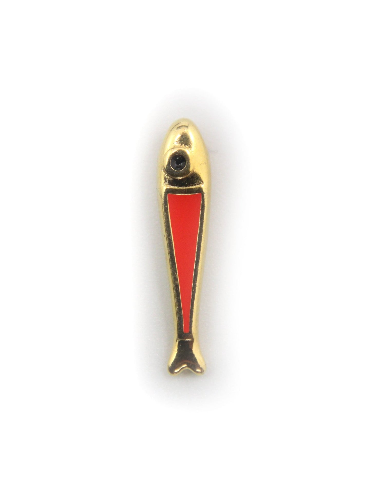 Pendentif poisson long en zamak émaillé - Solyluna Macramé