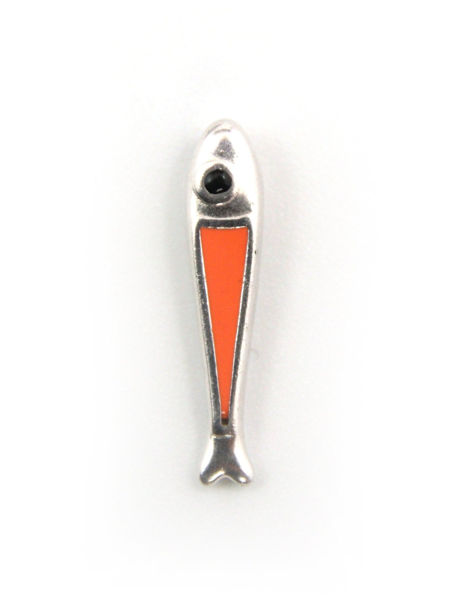 Pendentif poisson long en zamak émaillé - Solyluna Macramé