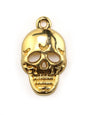 Pendentif tête de mort Halloween zamak 17mm - Solyluna Macramé