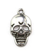 Pendentif tête de mort Halloween zamak 17mm - Solyluna Macramé