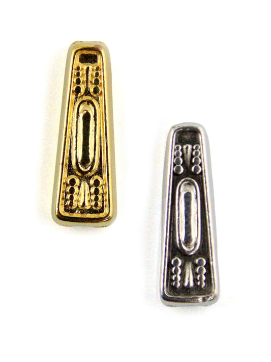 Pendentif trapèze gravé 15 mm - Solyluna Macramé