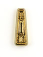 Pendentif trapèze gravé 15 mm - Solyluna Macramé