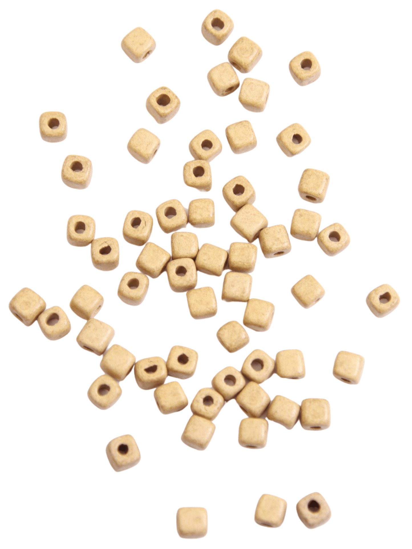 Perles céramique - Beige - Solyluna Macramé