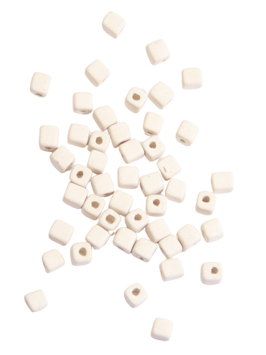 Perles céramique - Blanc - Solyluna Macramé