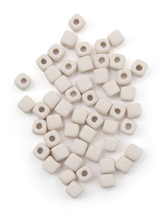 Perles céramique - Blanc - Solyluna Macramé