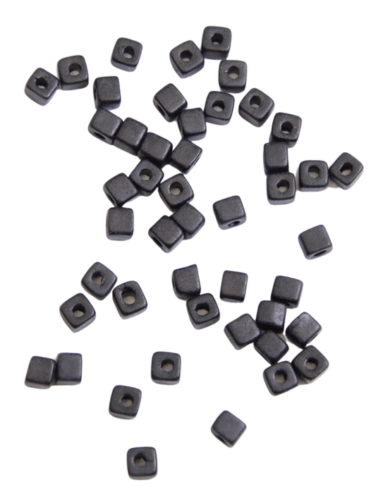 Perles céramique - Noir - Solyluna Macramé