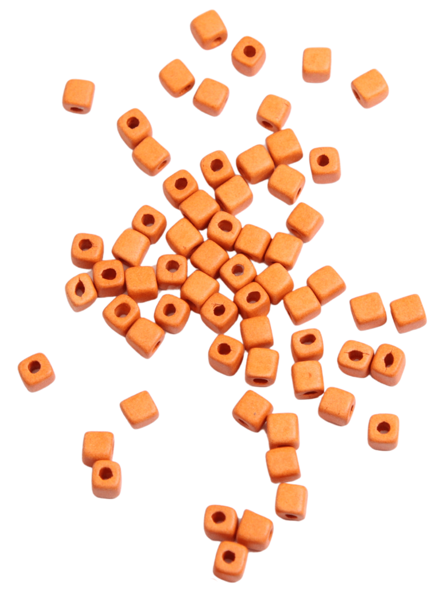 Perles céramique - Orange - Solyluna Macramé