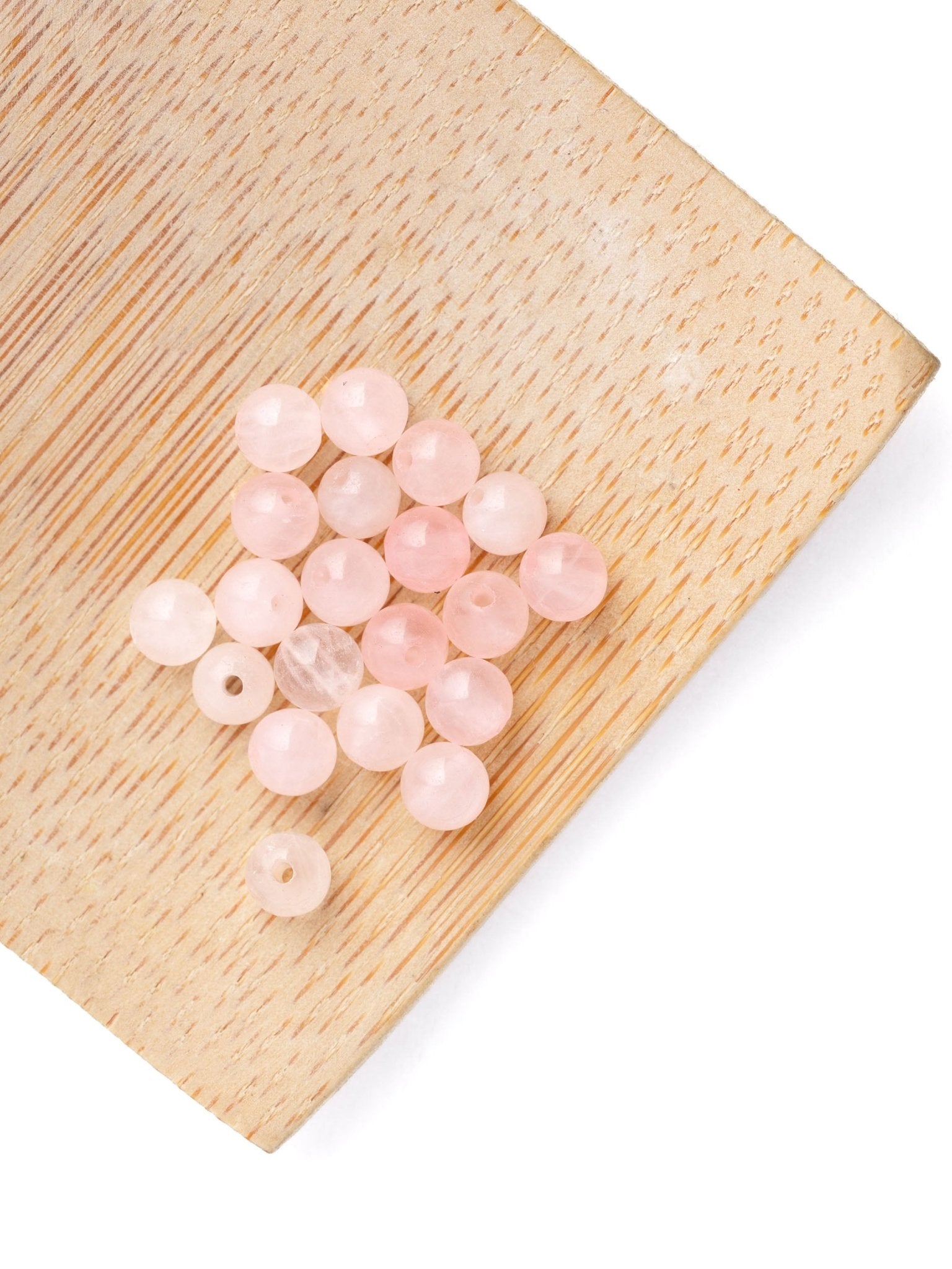 Perles de Quartz rose - Solyluna Macramé