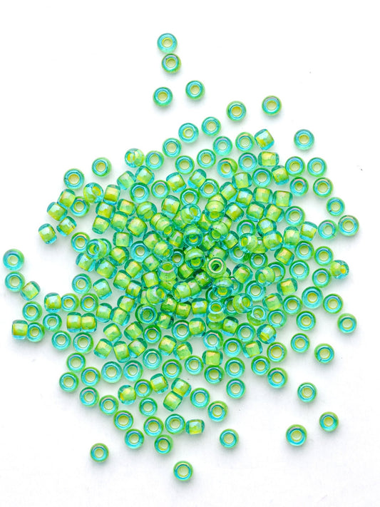 Perles de rocailles - Vert bleu - Solyluna Macramé