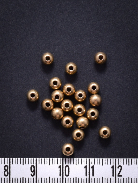 Perles métalliques de 4mm (trou 1,2mm)