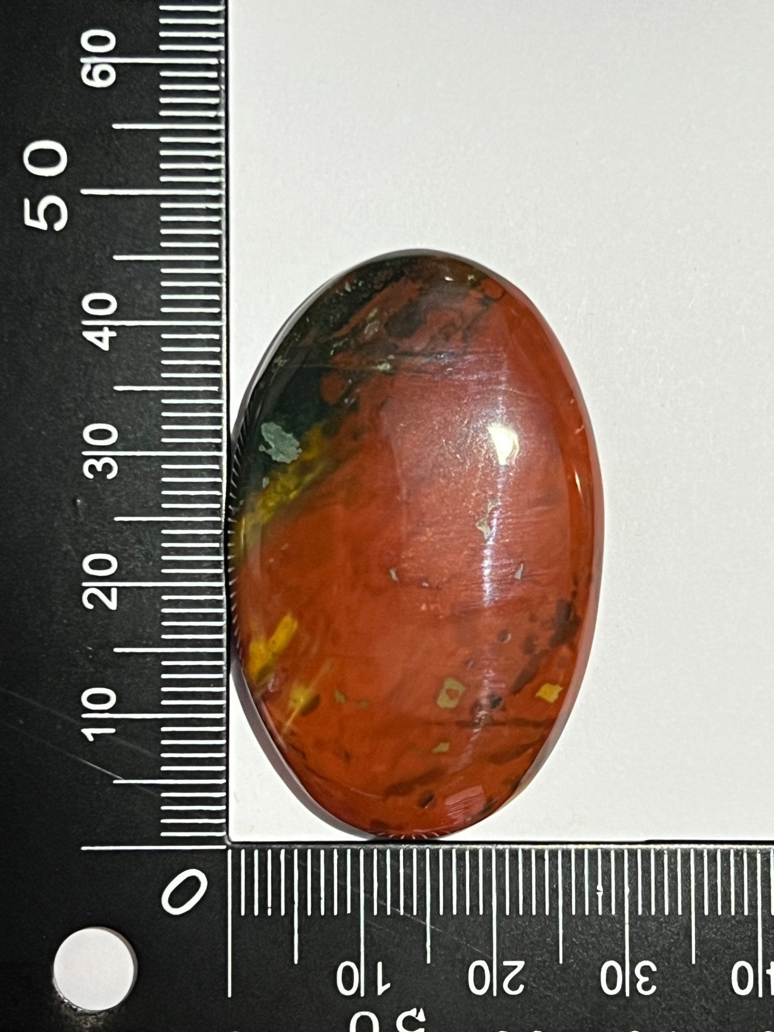 Pierre de Sang n°5 (4,5cm x 2,8cm) - Solyluna Macramé