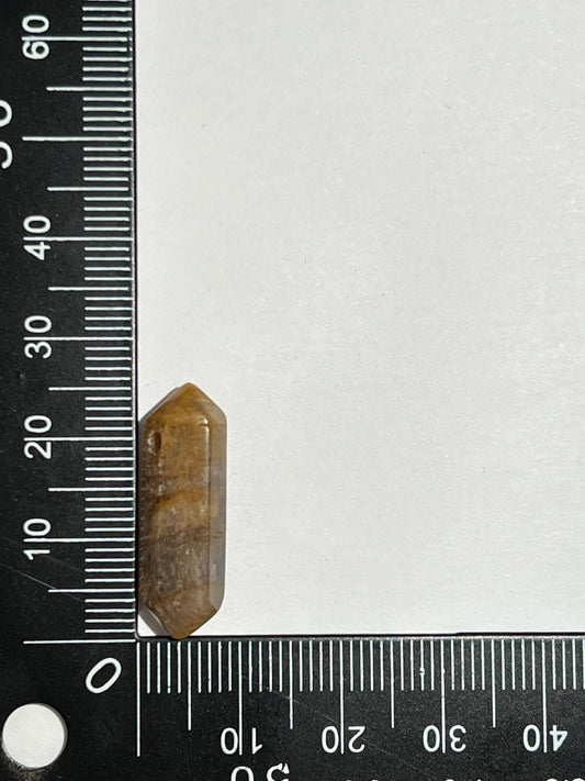 Pierre de Soleil double pointe n°1 (2,5cm x 0,8cm) - Solyluna Macramé