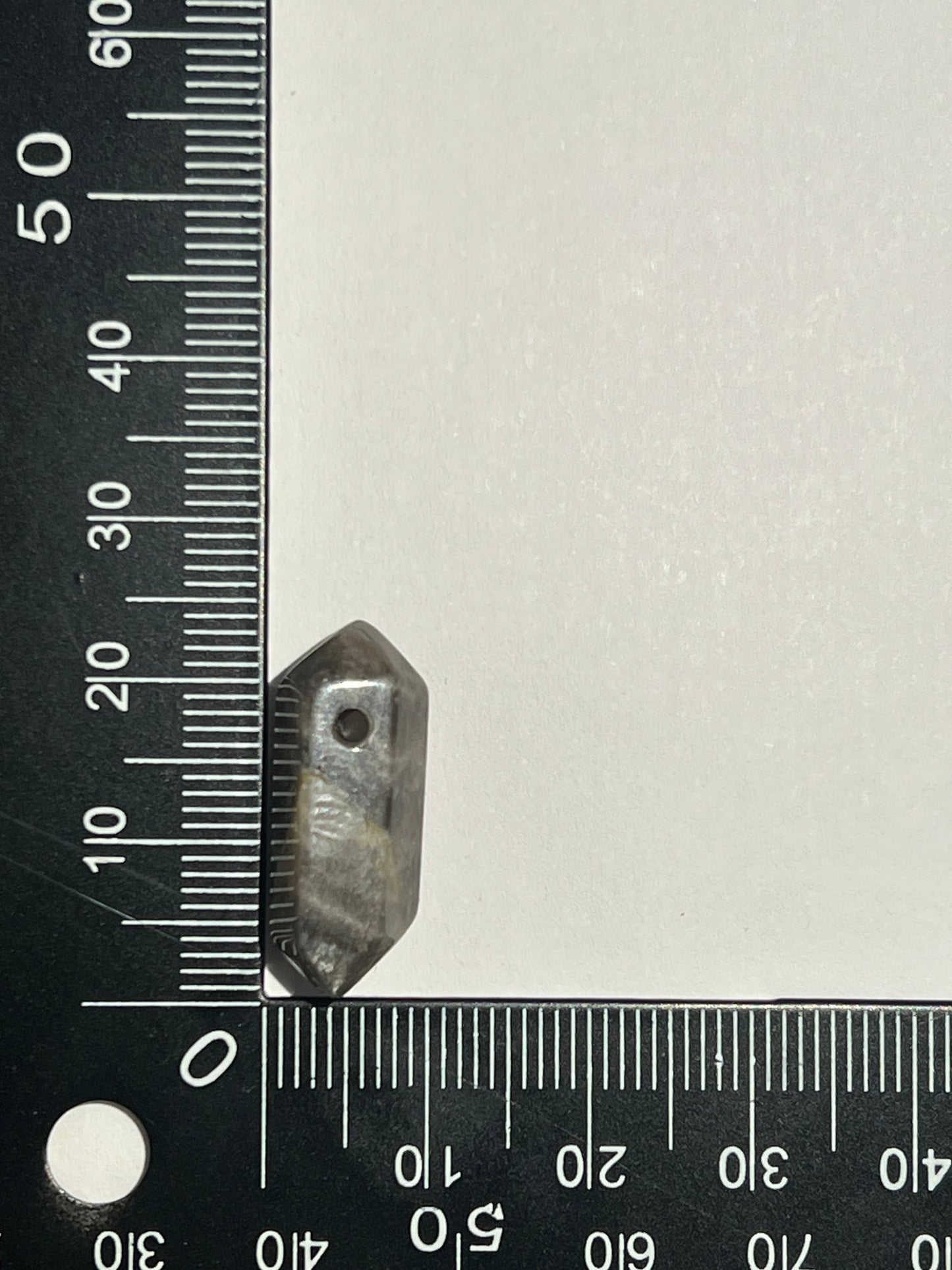 Pierre de Soleil double pointe n°3 (2,4cm x 1cm) - Solyluna Macramé