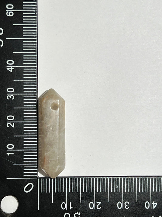 Pierre de Soleil double pointe n°6 (3,3cm x 0,9cm) - Solyluna Macramé