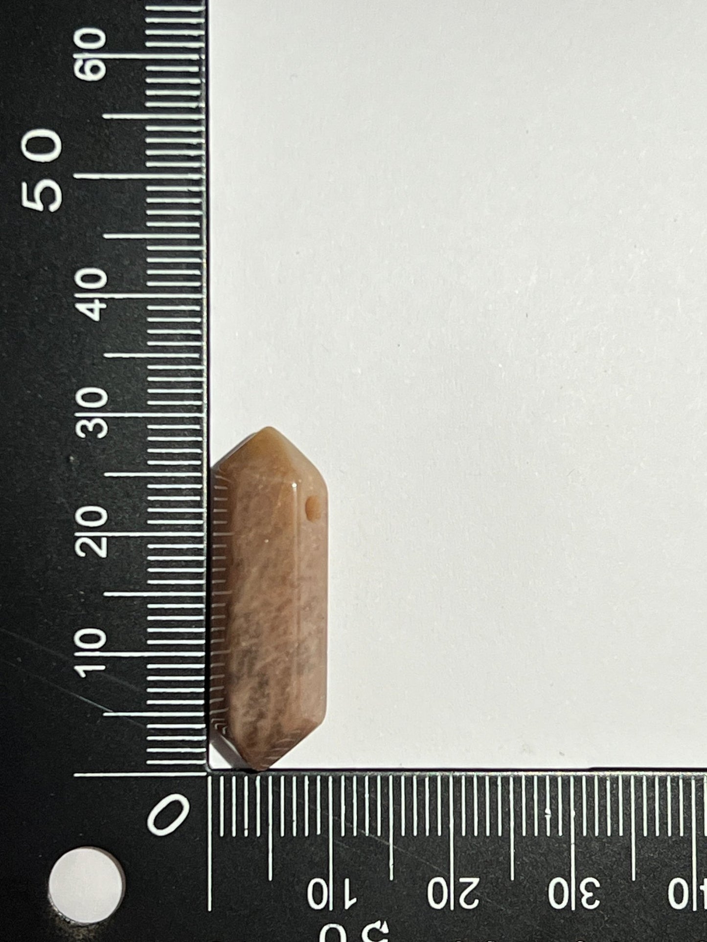 Pierre de Soleil double pointe n°8 (2,8cm x 9mm) - Solyluna Macramé