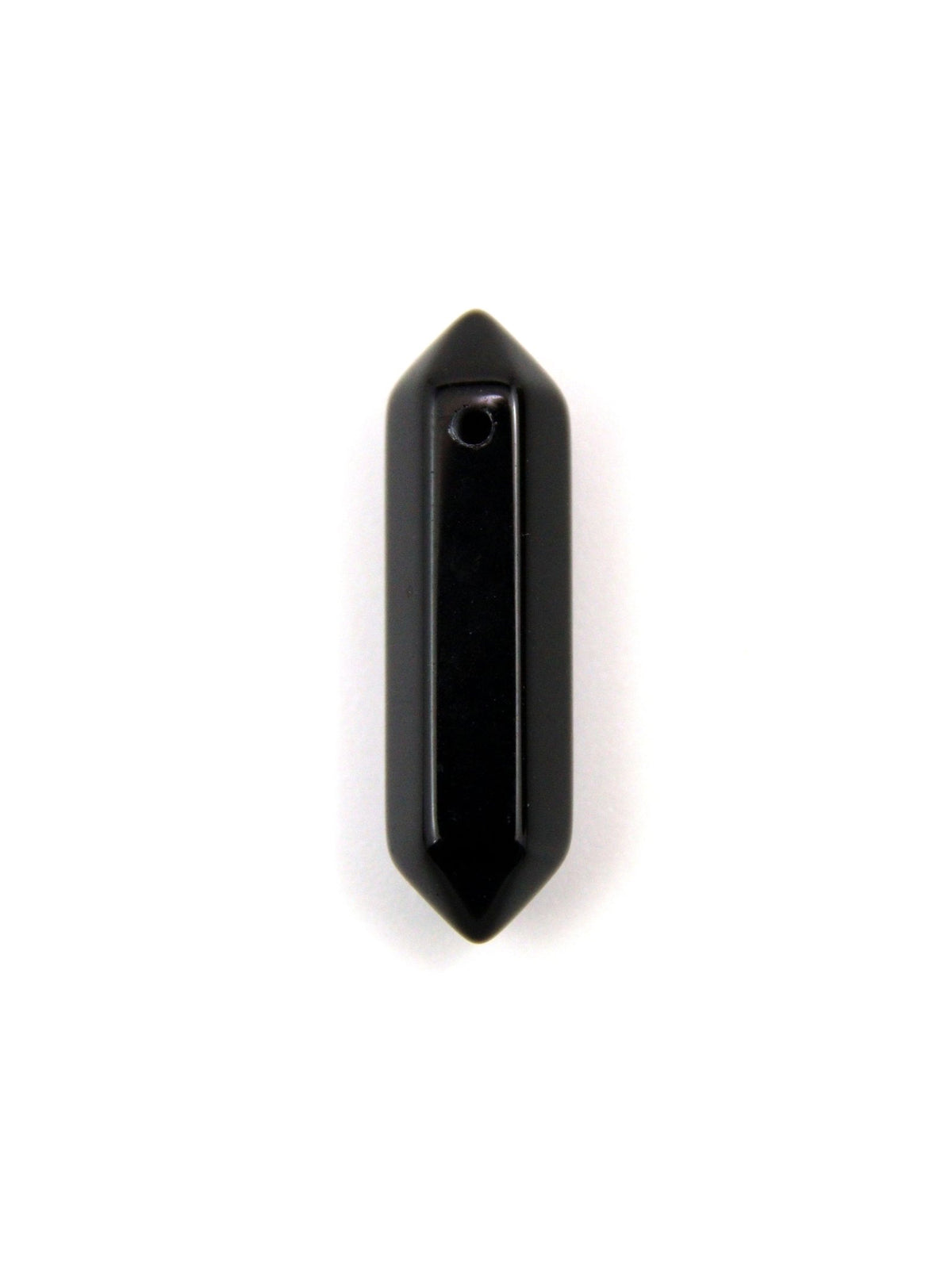 Pierre double pointe trouée calibrée, 12 pierres naturelles - Solyluna Macramé