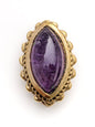 Pierre marquise serties de laiton de 17 mm - Solyluna Macramé