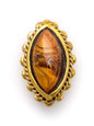 Pierre marquise serties de laiton de 17 mm - Solyluna Macramé