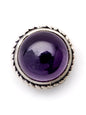 Pierre sertie de laiton argenté de 12 mm - Solyluna Macramé
