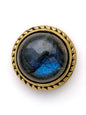 Pierre sertie de laiton de 12 mm - Solyluna Macramé
