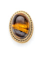 Pierre sertie de laiton de 17 mm - Solyluna Macramé