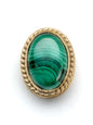 Pierre sertie de laiton de 17 mm - Solyluna Macramé