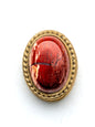 Pierre sertie de laiton de 17 mm - Solyluna Macramé