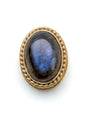 Pierre sertie de laiton de 17 mm - Solyluna Macramé