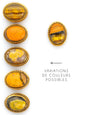 Pierre sertie de laiton de 17 mm - Solyluna Macramé