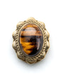 Pierre sertie de laiton "fleur" de 17 mm - Solyluna Macramé