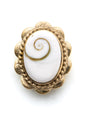 Pierre sertie de laiton "fleur" de 17 mm - Solyluna Macramé