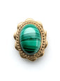 Pierre sertie de laiton "fleur" de 17 mm - Solyluna Macramé