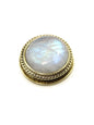 Pierre sertie de laiton ronde de 18 mm - Solyluna Macramé