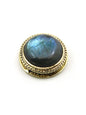 Pierre sertie de laiton ronde de 18 mm - Solyluna Macramé