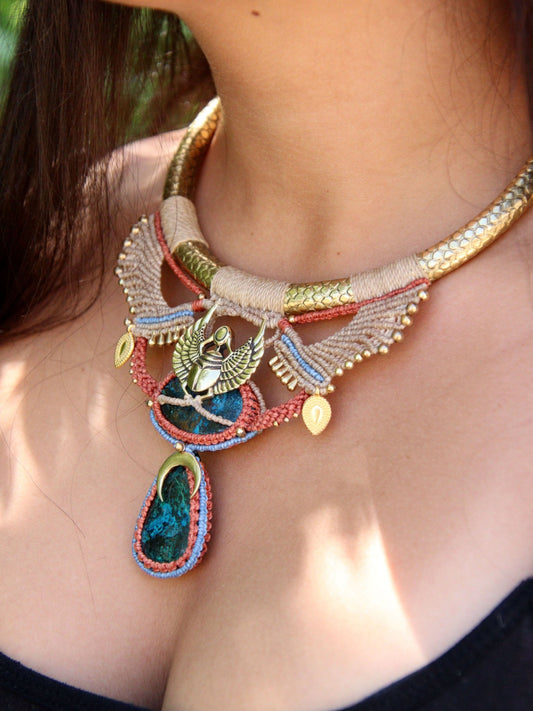 Plastron Horus - Solyluna Macramé
