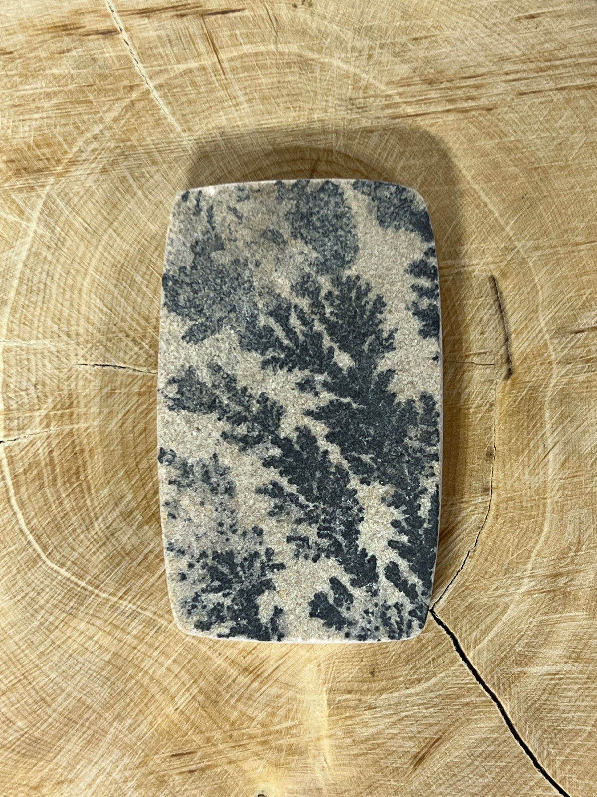 Psilomélane Dendritique n°4 (4,4cm x 2,7cm) - Solyluna Macramé