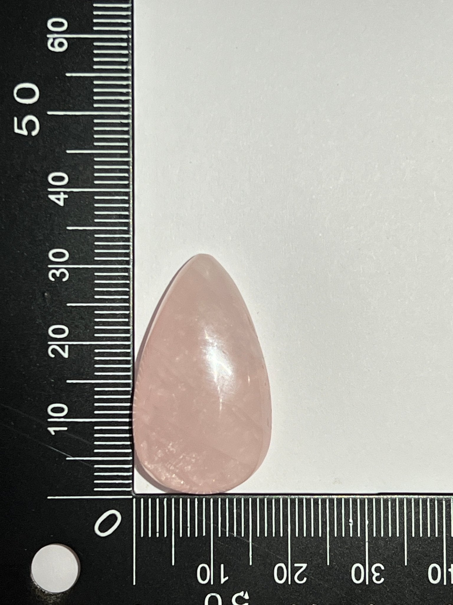 Quartz Rose n°2 (3,1cm x 1,7cm) - Solyluna Macramé