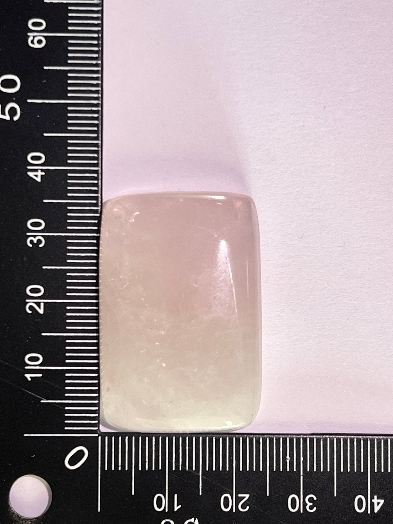 Quartz Rose n°4 (3,5cm x 2,4cm) - Solyluna Macramé