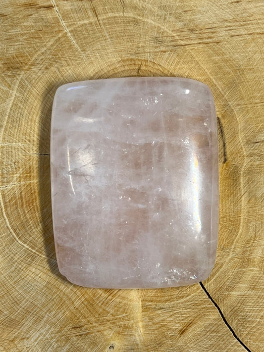 Quartz Rose n°5 (4,5 cm x 3,6 cm) - Solyluna Macramé