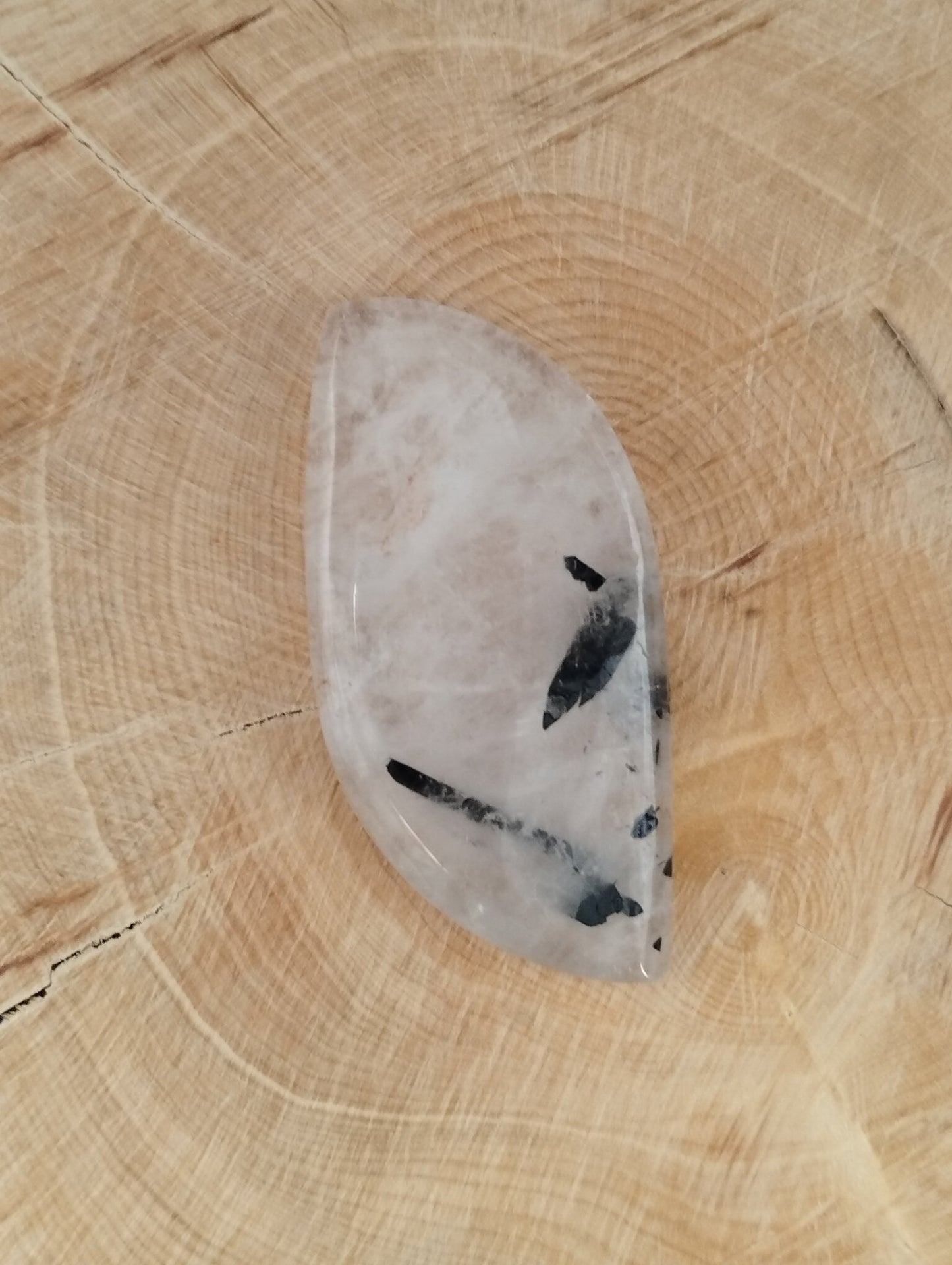 Quartz Tourmaline n°1 (3,6cm x 1,8cm) - Solyluna Macramé