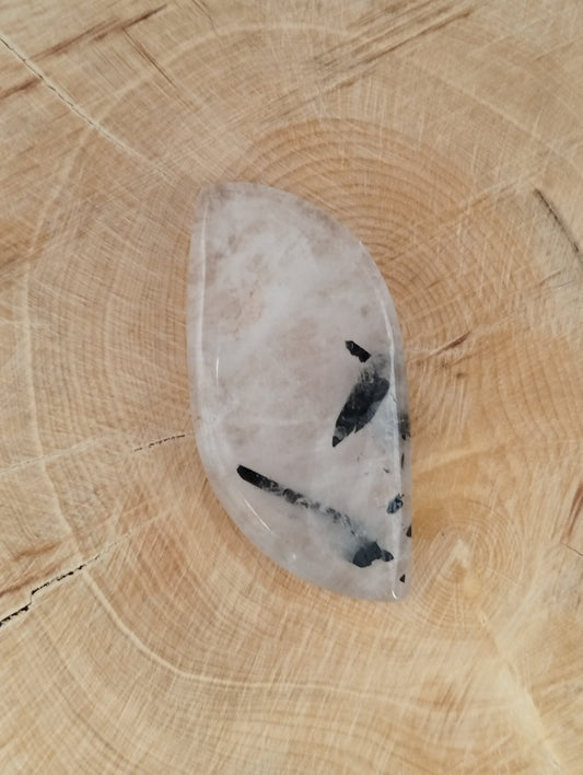 Quartz Tourmaline n°1 (3,6cm x 1,8cm) - Solyluna Macramé